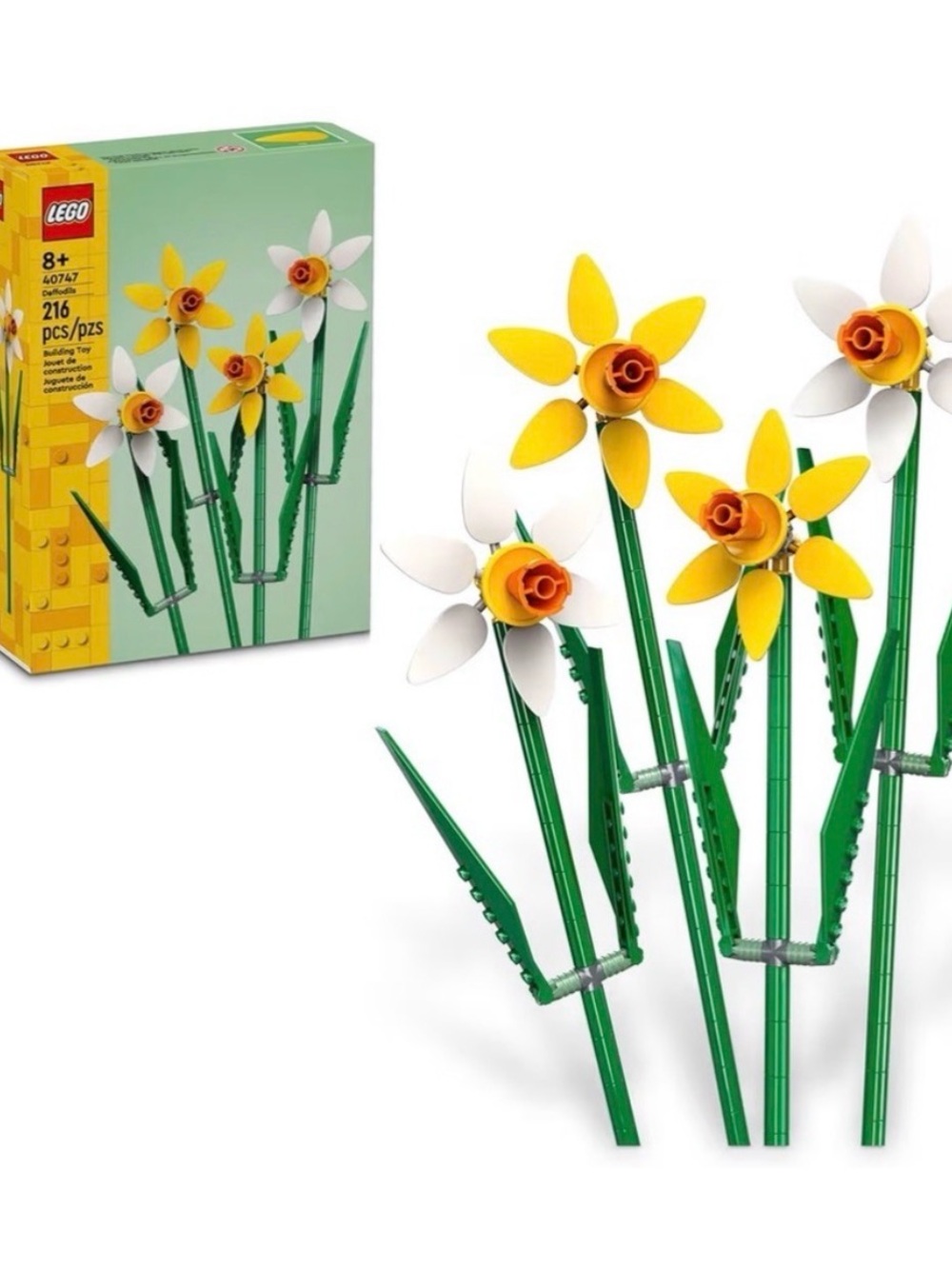 NEW 🌼 LEGO 40747 🌼 Daffodils Set with Yellow and White Blooms